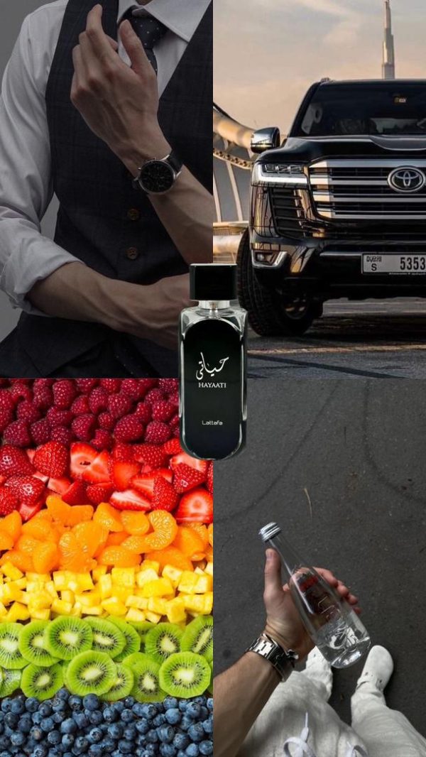 عطر اورجینال حیاتی مشکی مردانه  Lattafa Hayati Black