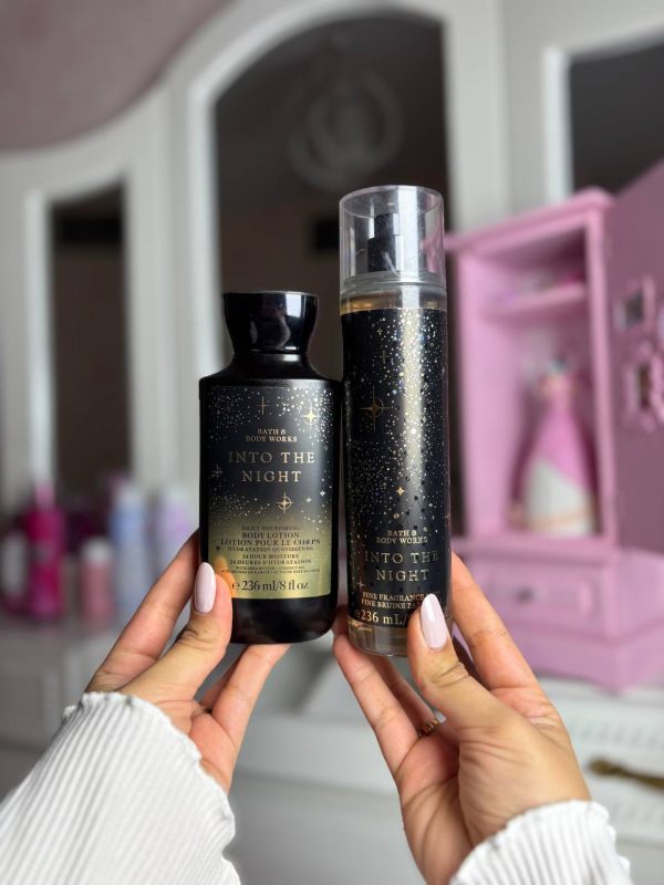 ست اورجینال بادی میست و لوسیون بث اند بادی ورکس اینتو د نایت Bath & Body Works Into The Night Body Mist & Body Lotion Set