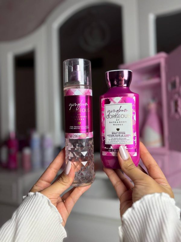 ست بادی میست و لوسیون بث اند بادی ورکس گینگهام گورجس اورجینال Gingham Gorgeous Body Mist & Body Lotion Set